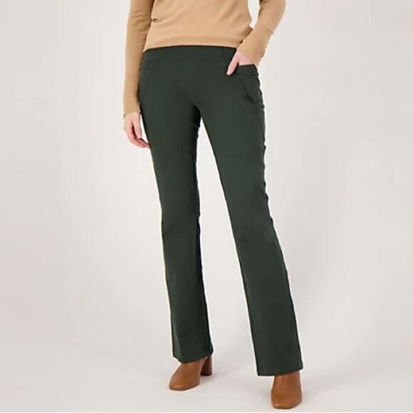 Women with Control Prime Stretch Demin Le Petite Flair Pants - Picture 1 of 5